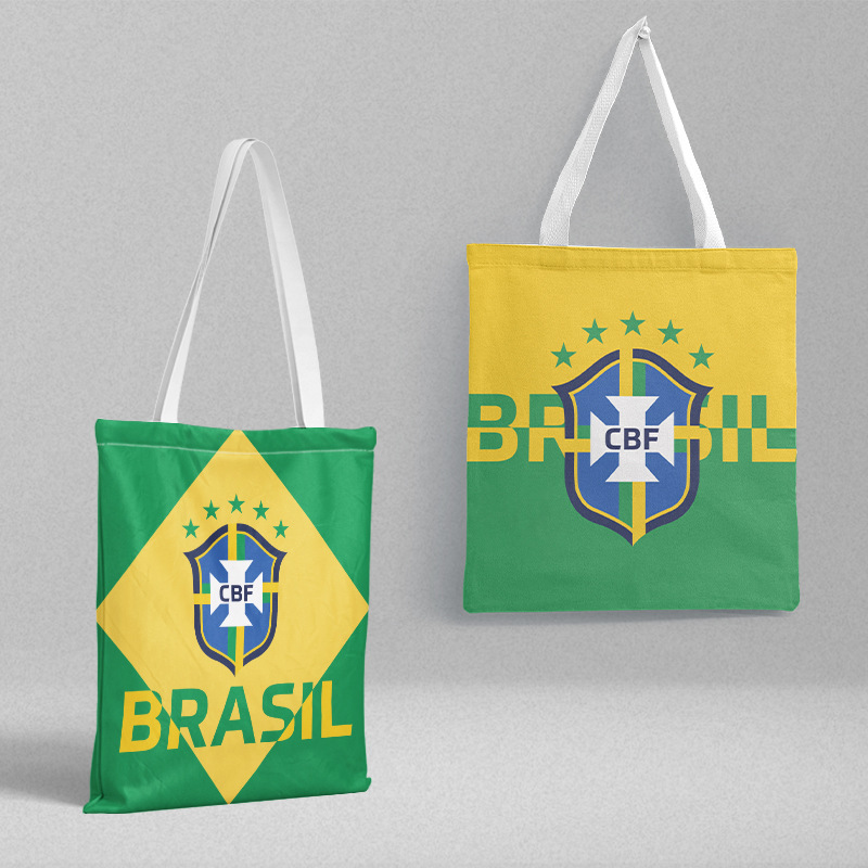 Picture of Spanish football team canvas bag length 39 width 36CM football World Cup handbag gift bag large capacity