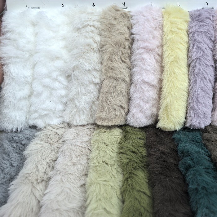 Rabbit Fur Brush Flower Rabbit Fur Tie-Dye Small Golden Mink Toca Dyed Pointed Lamb Velvet Jacquard Toy Shoe Material Luggage Clothing Fabric