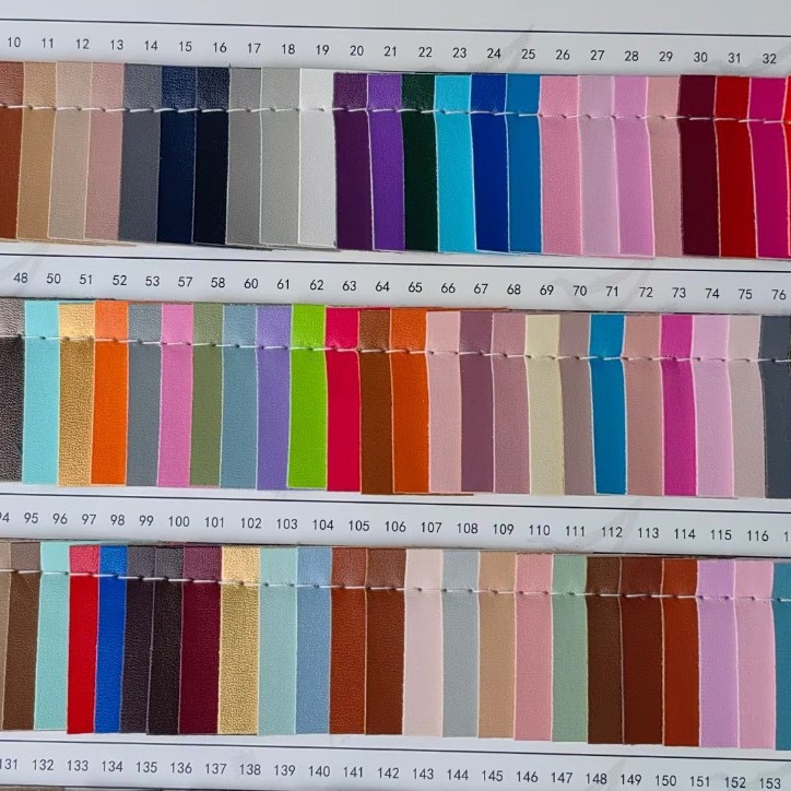 Picture of Yiwu factory nappa grain pu leather whole in stock wholesale leather bed seat luggage sofa artificial leather fabric