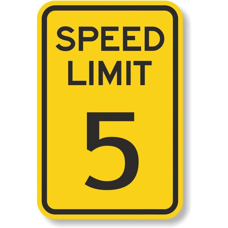 Picture of Retro No Speed Limit Sign Poster American Iron Painting Cross-Border Best-Selling Bar Cafe Wall Decoration