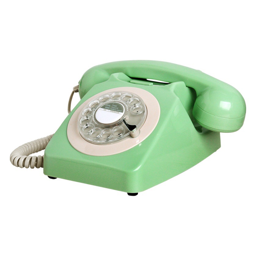 Picture of Manufacturer's Old-Fashioned Antique Telephone Rotating Dialing Disk Retro Landline Metal Ringtone Cross-Border Landline