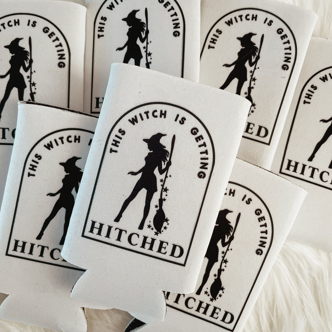 AliExpress Cross Border This Witch is Getting Hitched White Cup Set Halloween Party