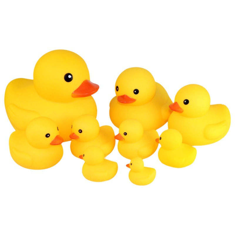 Hong Kong Version of Little Duck Toy Baby Bath and Water No. 8 Little Yellow Duck Toy Kidsren's Educational Pinch and Call