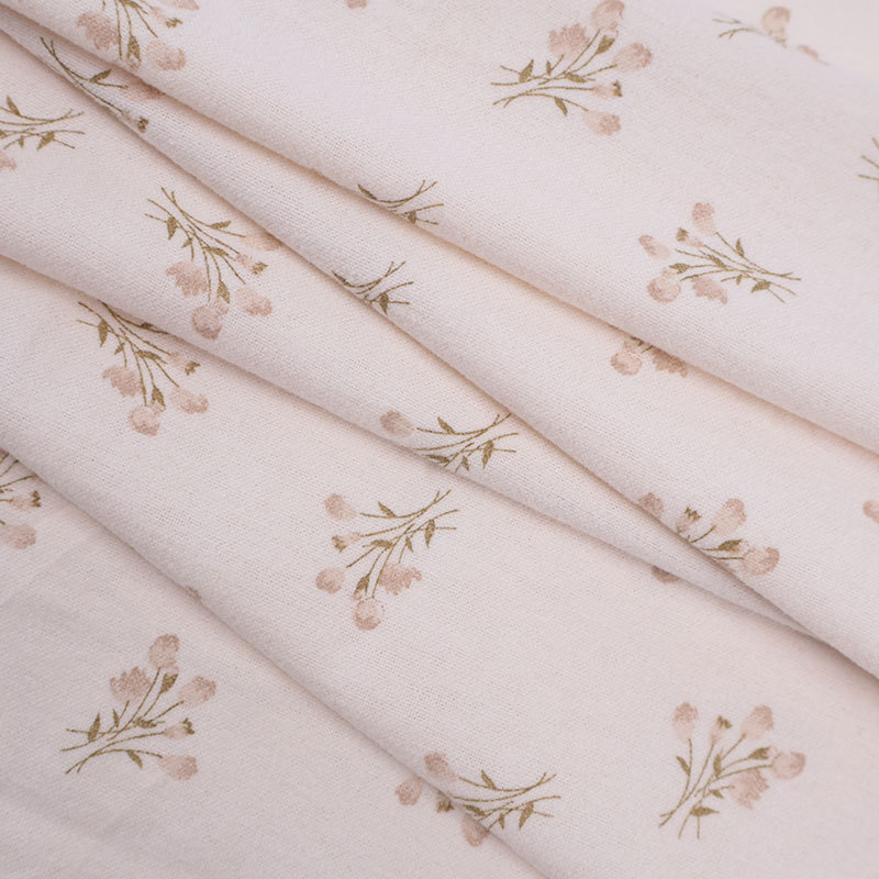 Picture of in stock autumn and winter cotton sanding printed fabric Alice floral cloth women's dress children's clothing baby clothes fabric