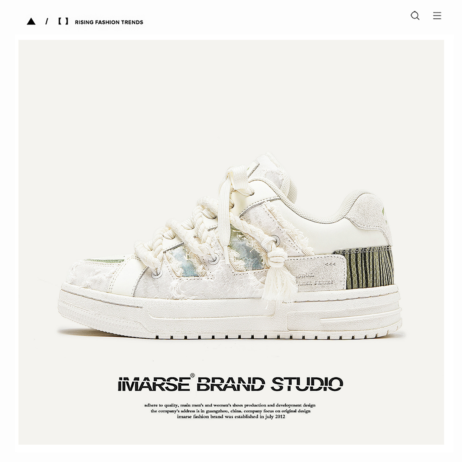 Guangzhou Shoes Destruction Series Niche Designer White Shoes Men's and Women's Couples Bread Shoes Trendy Shoes Men's Shoes