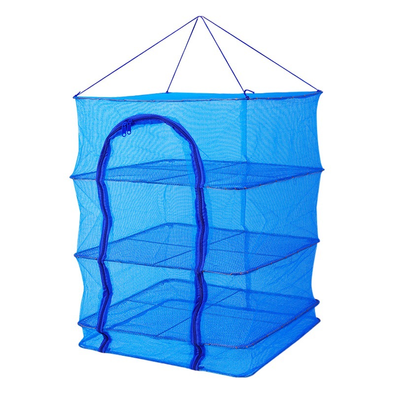 Factory wholesale folding fish drying net fly-proof cage drying dried fish drying net rack dry goods drying fishing net drying vegetables drying vegetables