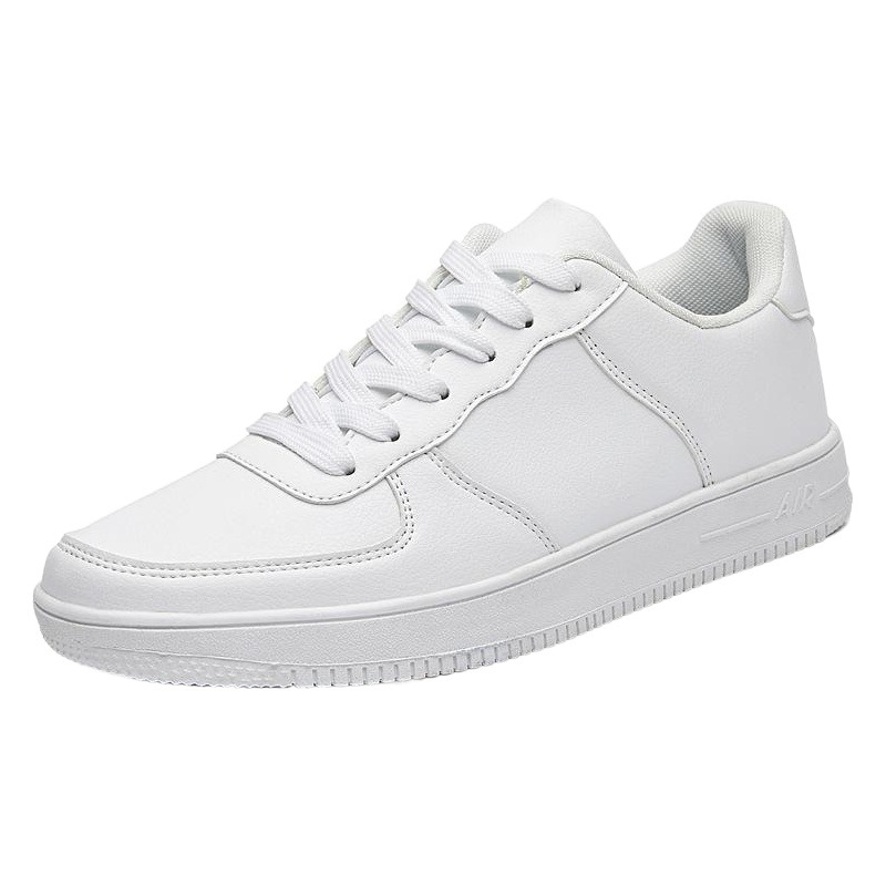 Foreign trade large size 48 small white shoes for men and women primary and secondary school students casual solid color board shoes men's leather shoes small size 36