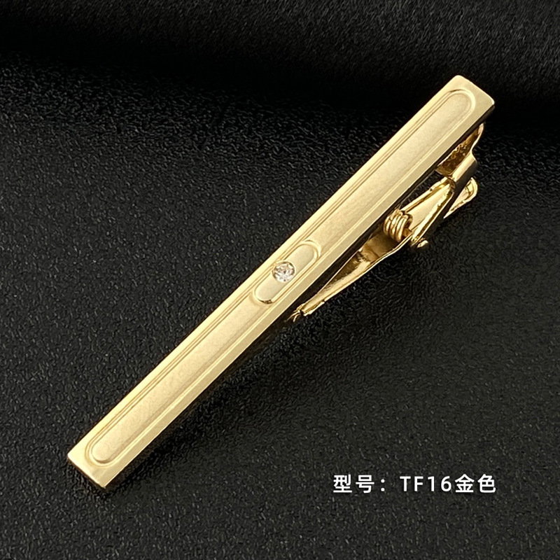 Picture of Men's Tie Clip Manufacturer Direct Sales Yiwu Cross-Border Business Metal Tie Clip Tieclips Bow Tie Business Style