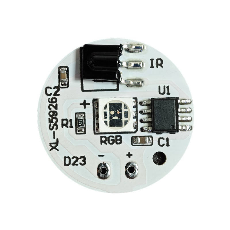 Picture of Remote control full color 23MM colorful RGB light source board 5V lamp board led beech wood lamp gradient base fish tank lamp