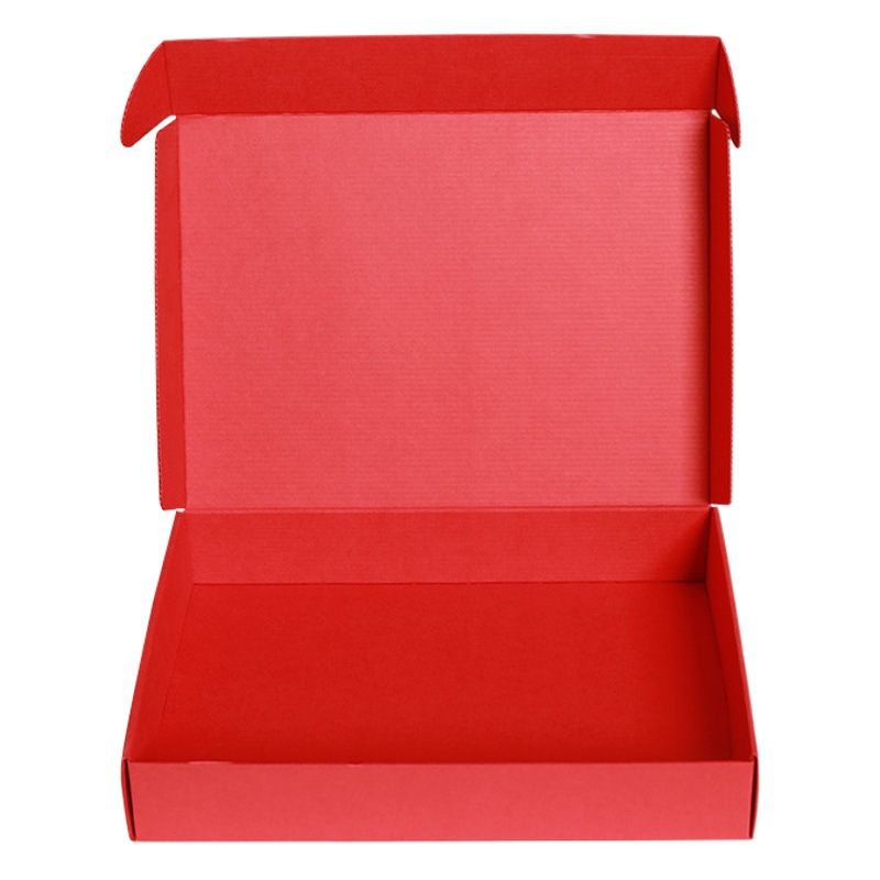Aircraft box color express box in stock white underwear carton extra hard packaging cowhide carton red packaging box