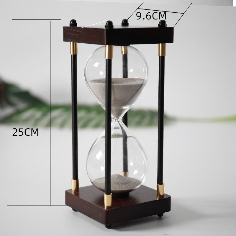 Picture of Retro Hourglass Ornaments 30/60 Minutes Hourglass Timer Chinese Valentine's Day Birthday Gift Creative Desktop Accessories