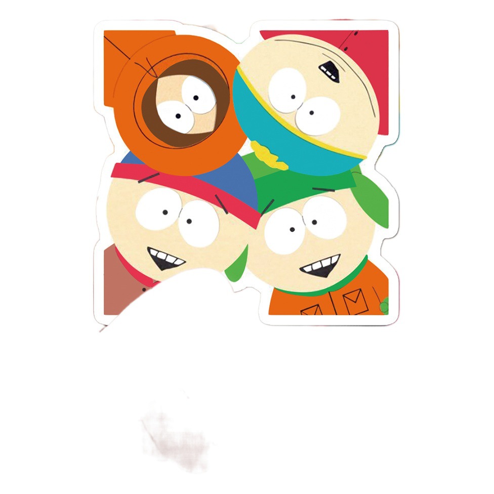 50 South Park Graffiti Personality Cartoon Animation Hand Account Goo Card DIY Skateboard Cup Luggage Sticker