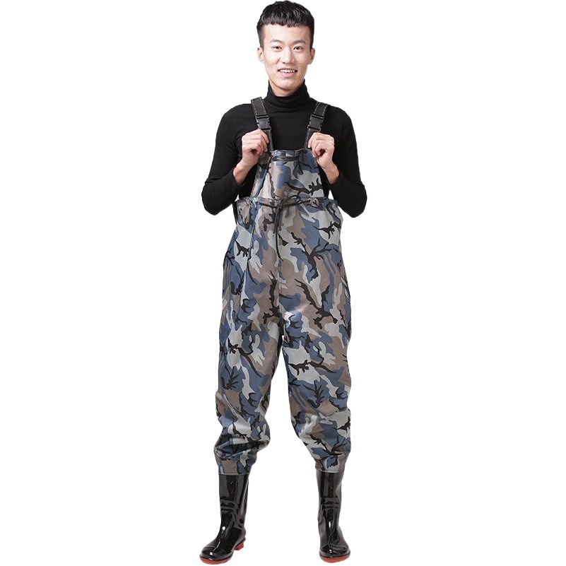 Nylon Waders, Reservoir Rain Pants, Waterproof Clothes, Half-Length One-Piece Waders for Catching Fish in the Sea, Fish Pond Waders