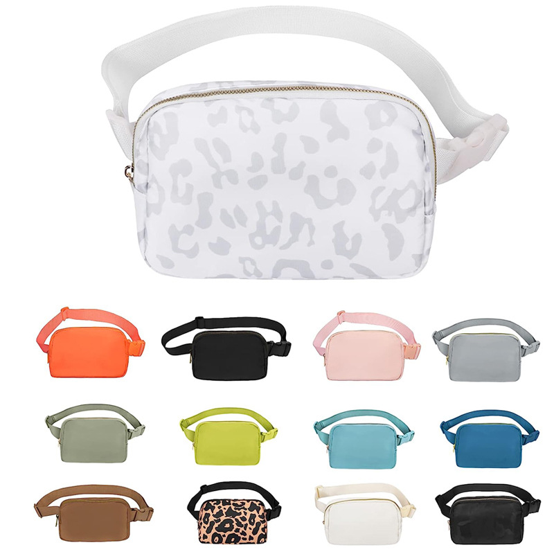 Picture of Amazon Outdoor Running Waist Bag Lulu Same Style Crossbody Bag Chest Bag for Men and Women Fashionable Nylon Waterproof Sports Waist Bag