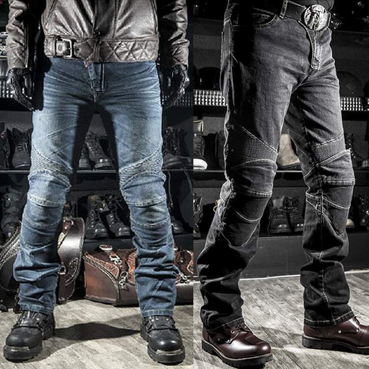 Picture of Off-Road Motorcycle Rider Pants, Racing Pants, Downhill Pants, Anti-Fall Pants, Motorcycle Pants, Old Jeans