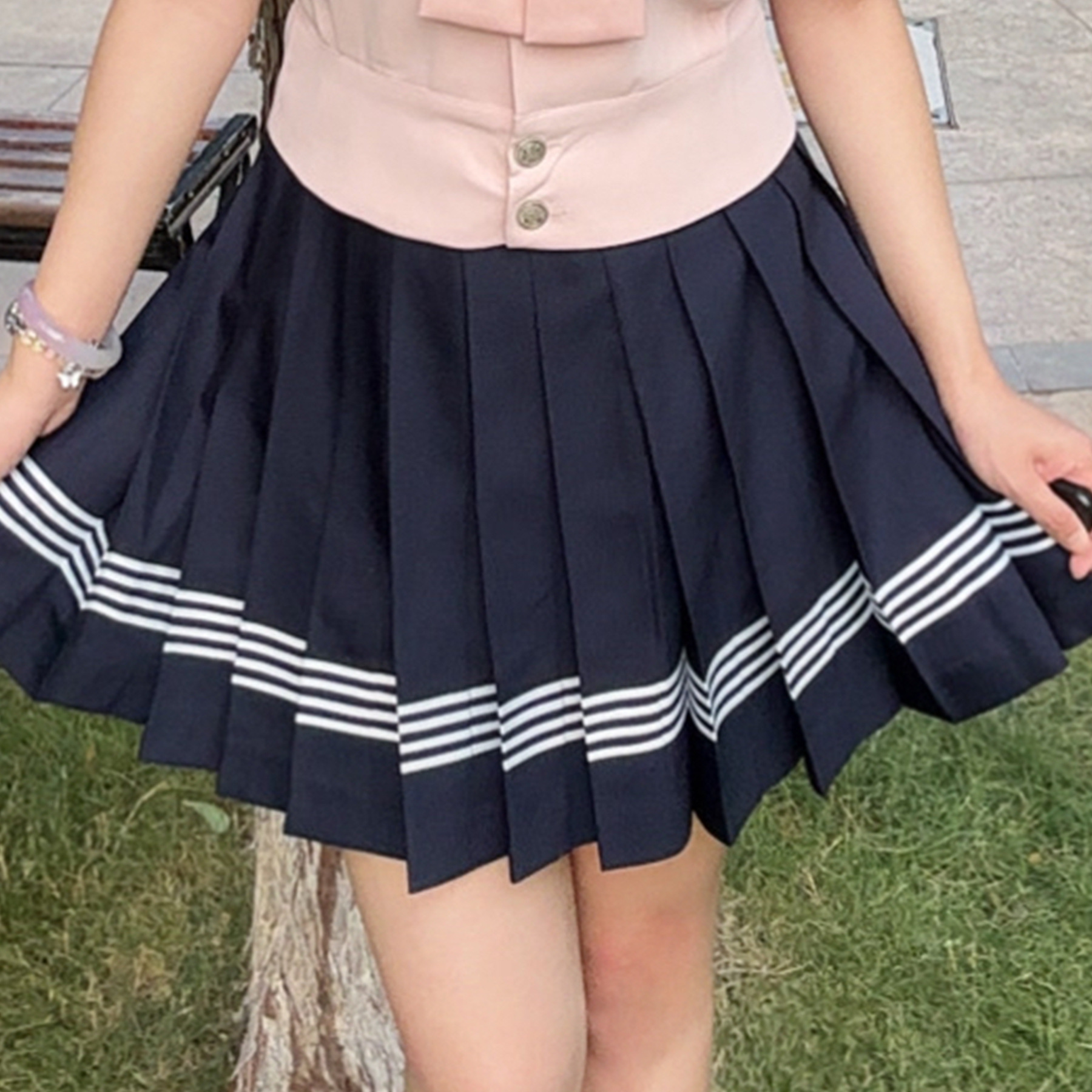 Picture of [Chunxin] Authentic Japanese sweet girl style original sailor uniform JK uniform academy style pleated skirt set for school supply