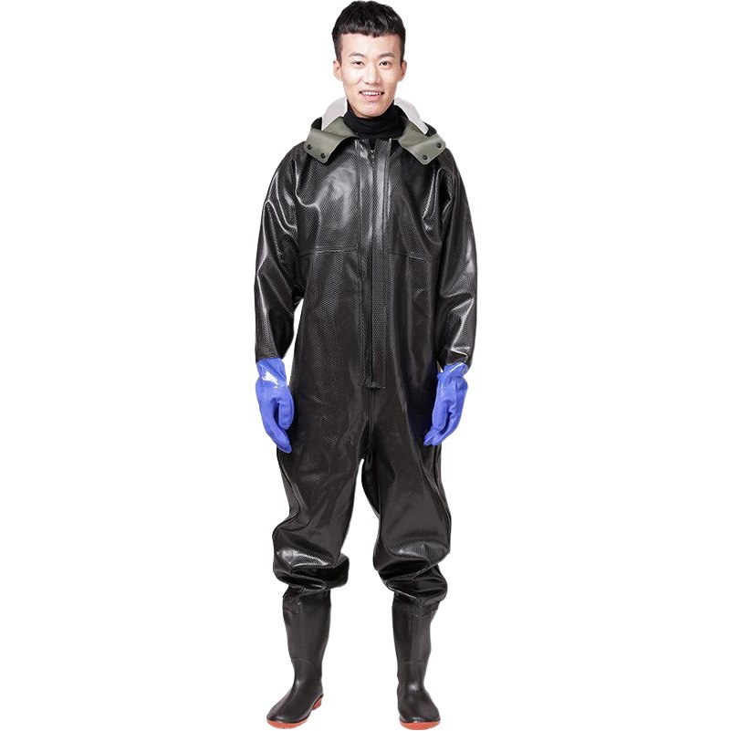 Full Body Water Pants Thickened Fishing Rain Pants Water Repellent Pants Catching Fish with Body Raincoat Water Pants Digging Lotus Root Pants Water Fork Pants