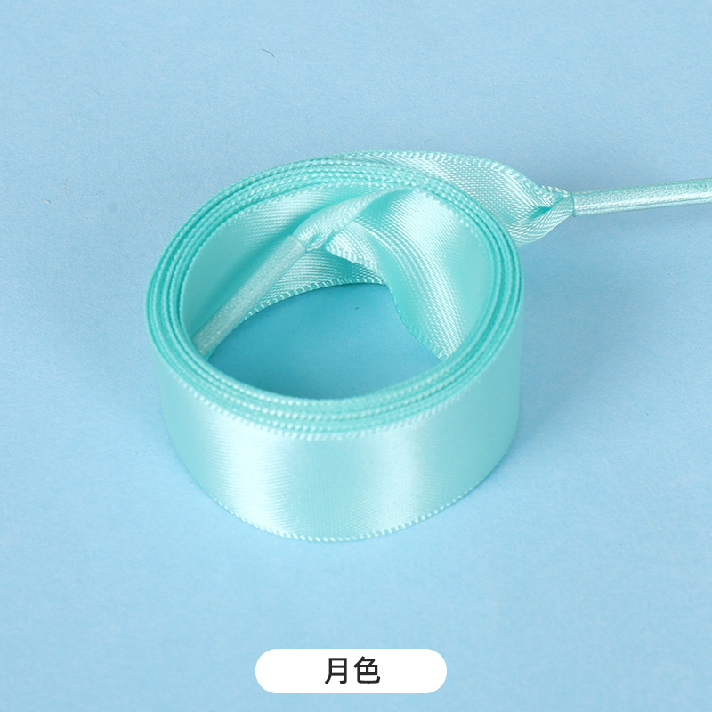 Picture of Silk shoelaces flat lace satin webbing sports small white shoes shoelaces color silk shoelaces 2cm wholesale