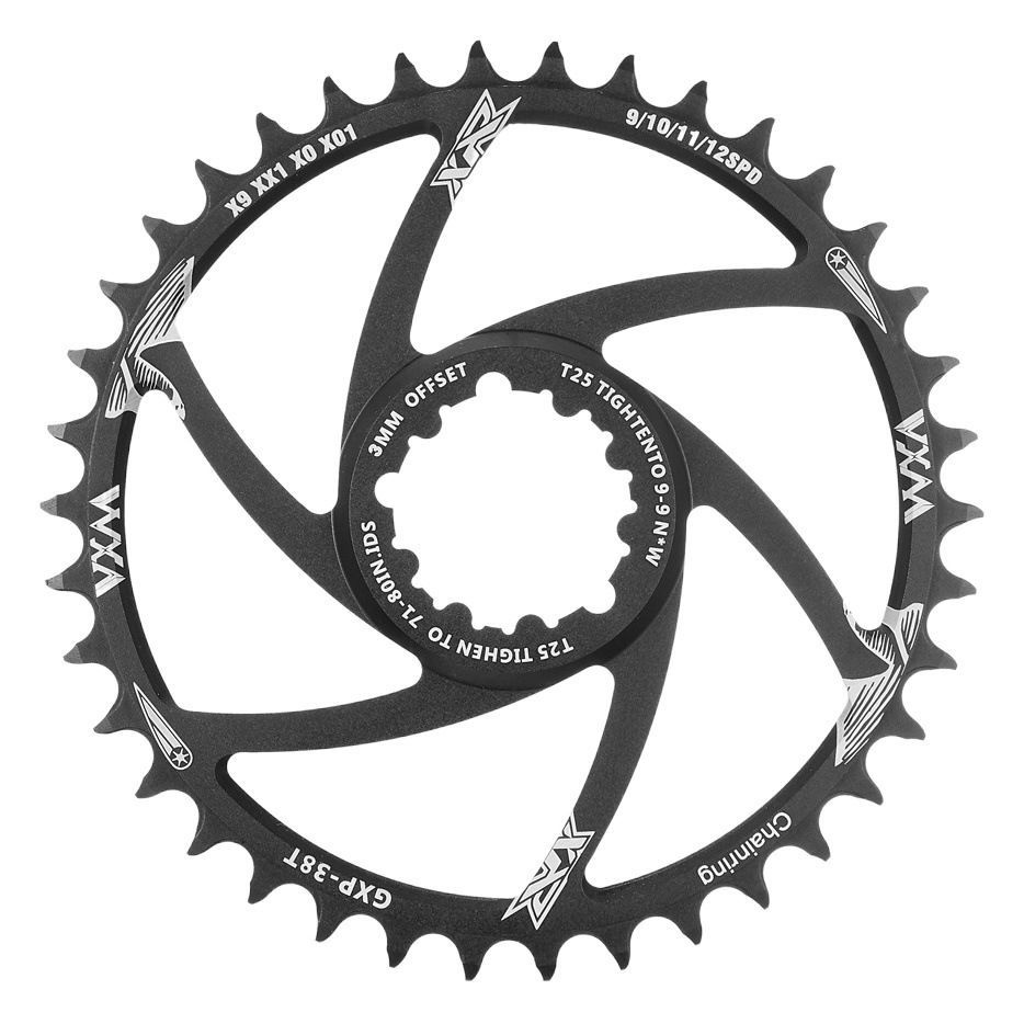 VXM Positive and Negative Teeth Positive and Negative Teeth Integrated Straight-mounted Disc Offset 3 Deg Speed Single Speed X9 XO XX1GXP Disc