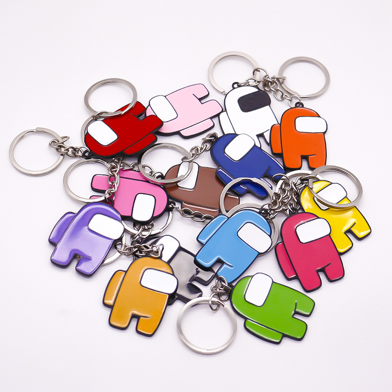 Picture of Cross-border new Among Us werewolf killing game peripheral cartoon alloy keychain male and female student pendant wholesale