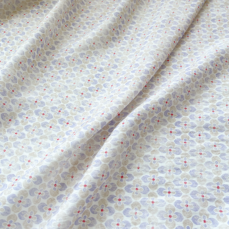 Picture of New Chinese-style Digital Printing Fabric Group Flower Small Floral Brocade Cotton Fabric Cheongsam dress Top Hanfu Fabric