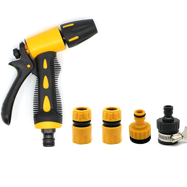 [Manufacturer Supply] Household Multifunctional High-Pressure Car Wash Water Gun 5-Piece Set Taobao Water Gun Wholesale
