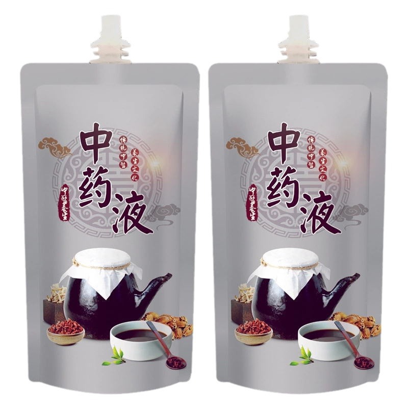 Picture of Traditional Chinese Medicine Liquid Dispensing Bag, Self-Standing Spout Bag, Soy Milk Beverage Bag, High Temperature Resistant Heatable Sealed Spout Packaging Bag