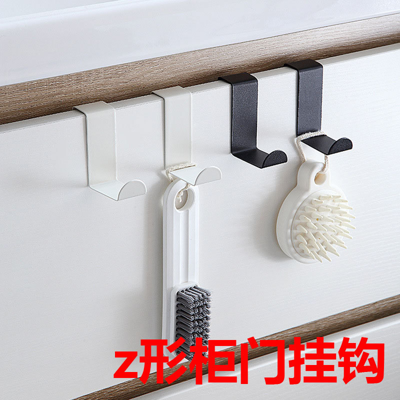 Stainless steel door rear z-hook door flat hook office desktop drawer partition cabinet door back hook s-hook