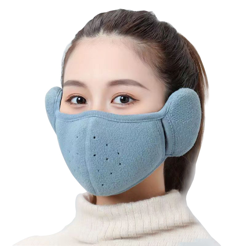 Picture of Factory direct camp autumn and winter polar fleece antifreeze cold breathable three-dimensional men's and women's two-in-one warm ear mask