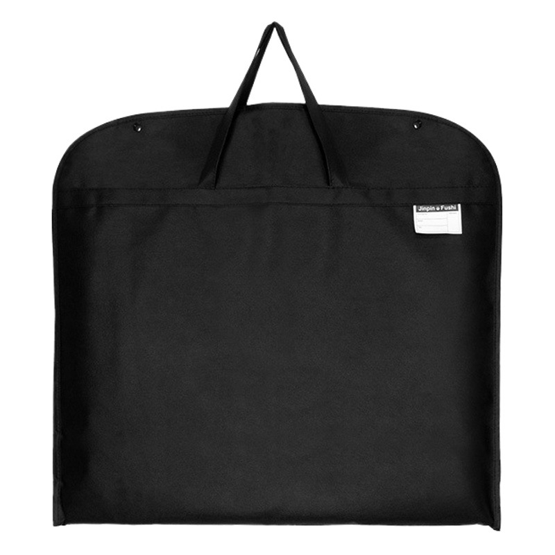 60*100cm Black Suit Dustproof Bag, Garment Factory Protective Cover Bag with Label, down Jacket Storage Bag, Clothing