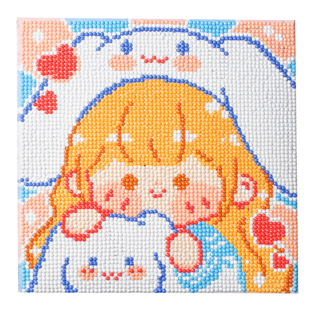 Picture of Original God New Diamond painting children student diy handmade diamond material package with frame Cartoon Cartoon educational toys