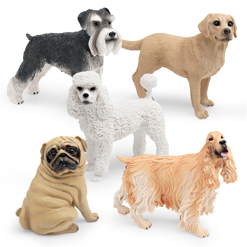 Picture of Amazon simulation pet dog model Labrador Shiba Inu Xizang mastiff Samoyed children's cognitive static ornaments