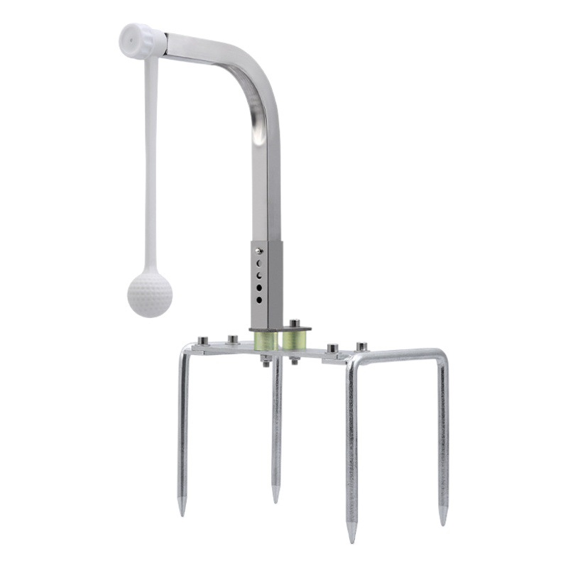 Pgm Golf Ground-Mounted Swing Training Device 360 ° Rotating and Adjustable Height Portable Golf Supplies Golf