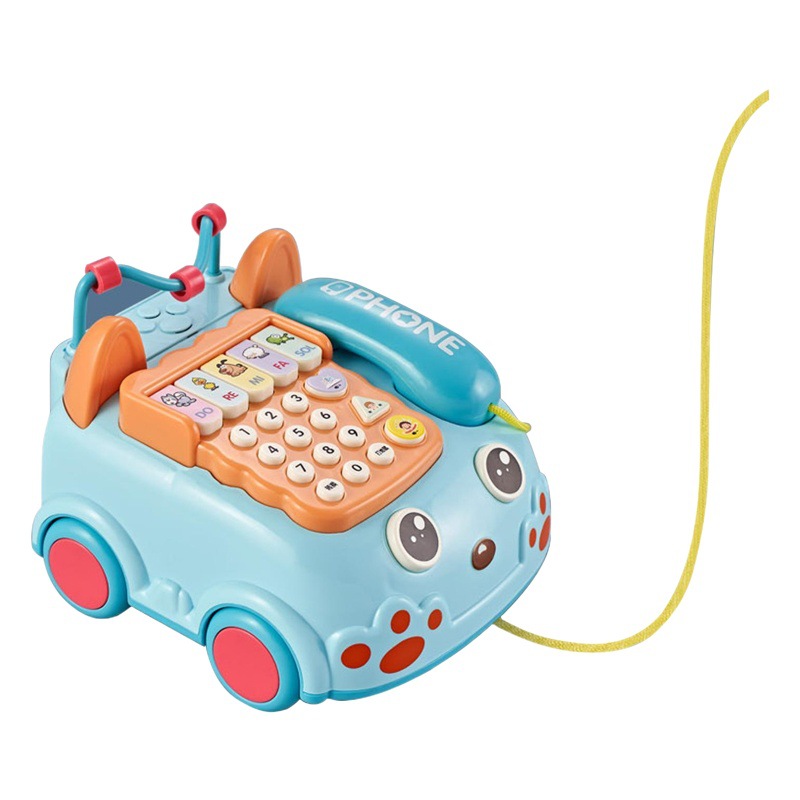 Children's early education puzzle story learning machine baby phone toy car multi-function light music beaded game