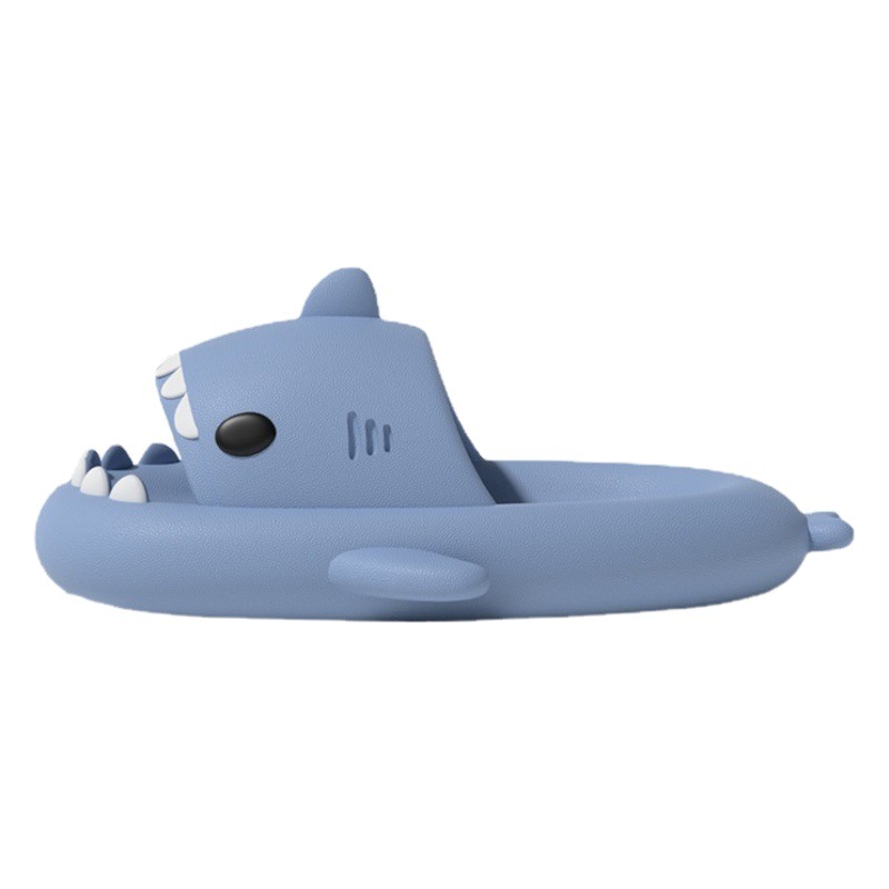 Second-Generation Thick-Soled Shark Couple Slippers for Men and Women, Indoor and Outdoor, with a Soft Cushioning Feel, Quirky and Cute Home Slippers for Men, Non-Slip