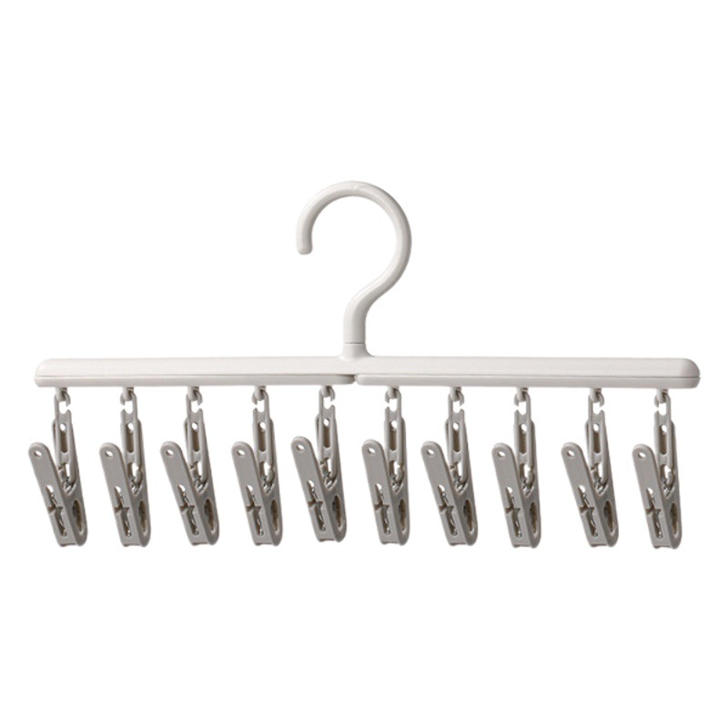 FaSoLa household multi-functional rotating socks balcony socks clothes drying artifact detachable multi-head clothes hanger