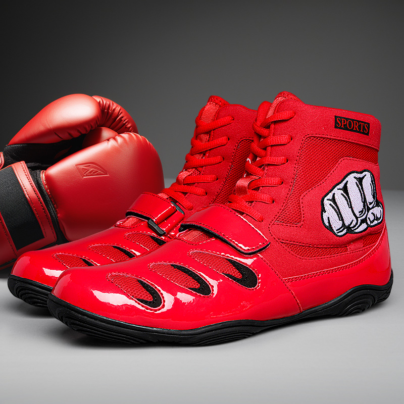 Cross-Border Boxing Shoes for Men and Women, Training Shoes, Gym Shoes, Squats, Deadlifts, Fighting, Taekwondo, Sparring Shoes, Wrestling Shoes