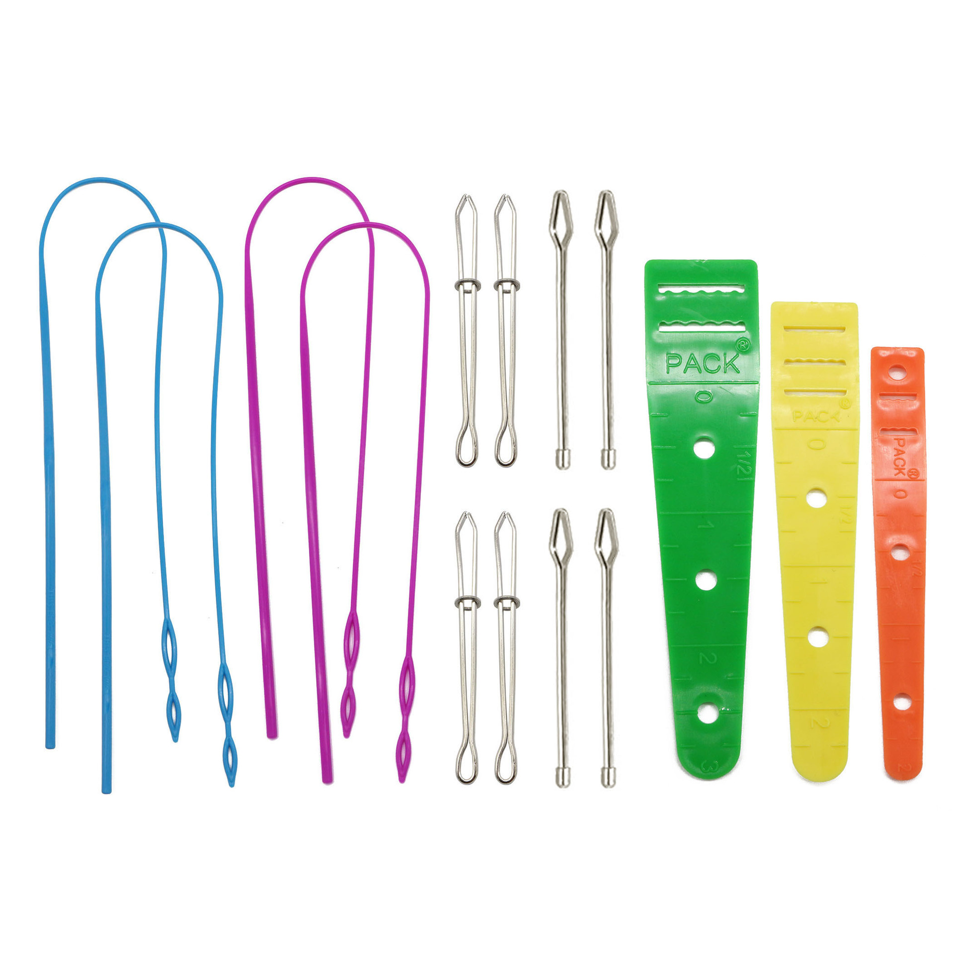 Picture of Amazon Elastic Band Threading Tool Set Long Plastic Threader Lead Wire Double-Hole Threading Clamp Sewing Tool