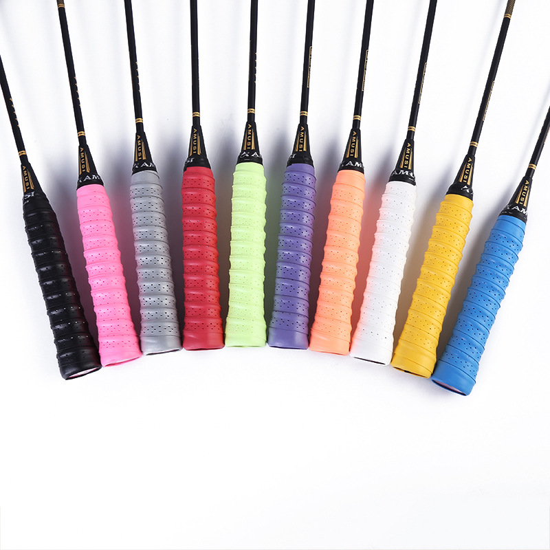 Picture of Crepe Hand Glue Thickeneded Non-Slip Badminton Sweat-Absorbent Tape Coated Perforated Tennis Racket Handle Leather Fishing Rod Wrapping Tape
