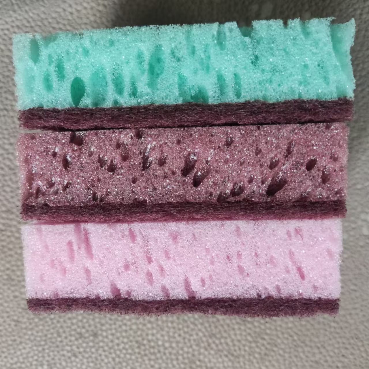 Picture of Kitchen High-bubble Seaweed Sponge Wipe High-density Thickened Porous Sponge Block Brush Bowl Brush Pot Kitchen Dishwashing Scrubbing Cloth