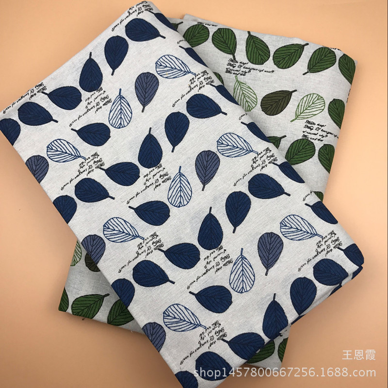 Picture of Popular fresh linen fabric cotton and linen printed linen cloth wholesale tablecloth bags cloth banana