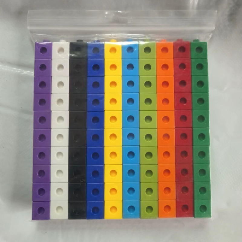 Picture of Yiwu Export Early Education Creative Block Particle Building Blocks 2cm100 Plug-In Connection Plastic Kindergarten Toys