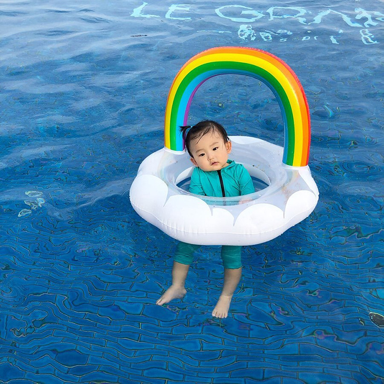 Picture of Children's swimming ring armpit ring seat ring 1-6 years old children's aircraft steering wheel inflatable Mount baby 2 boys and girls