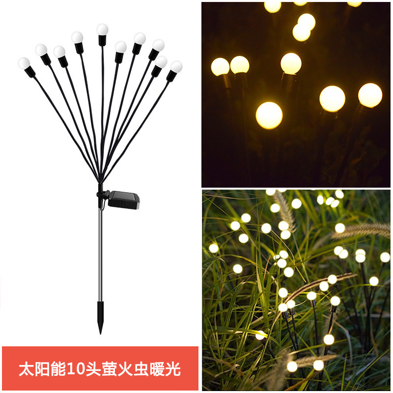 Picture of Outdoor Waterproof Solar Firefly Ground Lamp Atmosphere Lamp Landscape Lamp Lawn Lamp Solar Outdoor Garden Lamp