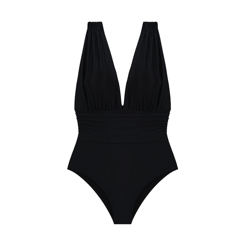 2025 Women's One-Piece Swimsuit Sexy Hot Girl Small Bust Push-Up Swimwear Women Factory Wholesale Body Shaping Slimming One-Piece