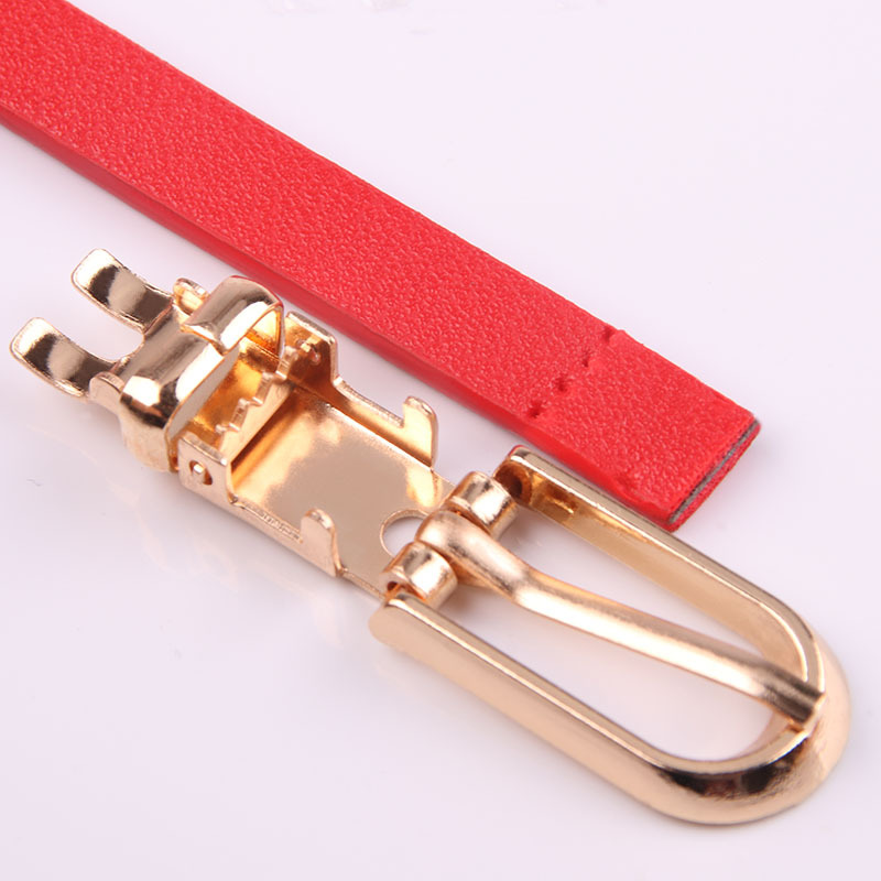 Picture of New Multicolor Decorative dress with Sweater Thin Belt Women's All-match Pin Buckle PU Small Belt Korean Style Trouser Belt