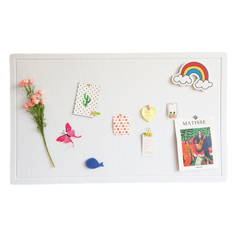 50Cork Board Decorative Wall Stickers Felt Board Photos Background Wall Kindergarten Works Display Bulletin Board