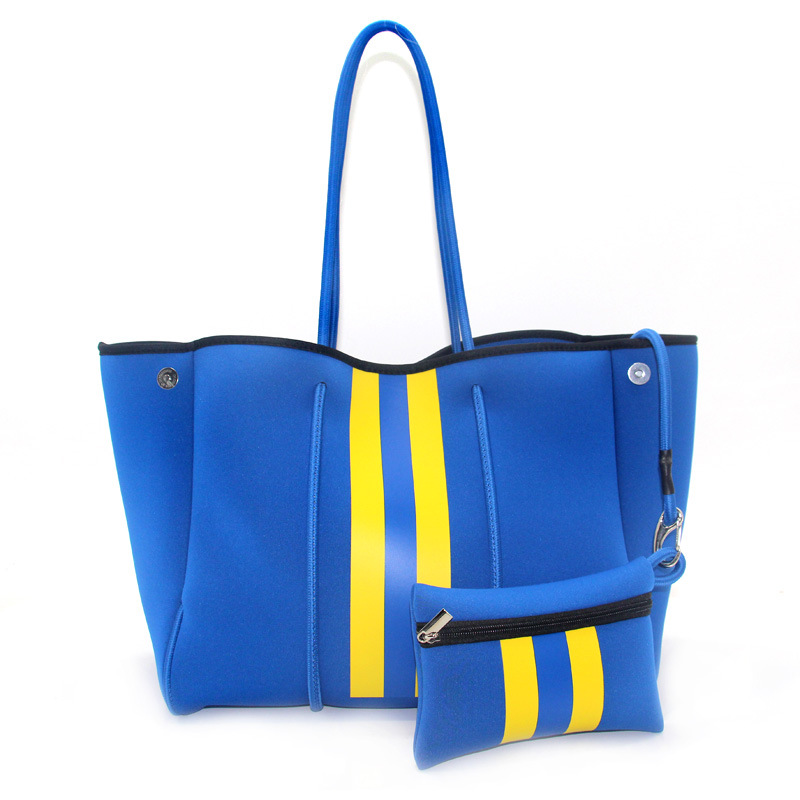 Picture of Diving Material Perforated Beach Bag European and American Fashion Portable Shoulder Strap Mother Bag Outdoor Casual Bag Portable Women's Bag for Women