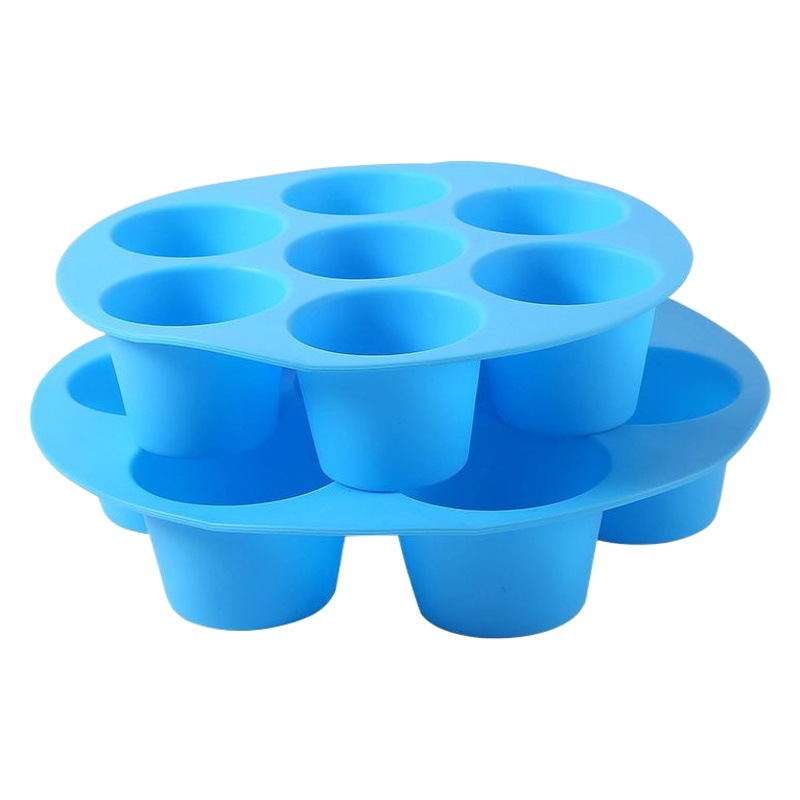 Factory in stock Silicone 7 Hole Cake Mold Air Fryer Accessories Baking Tools Amazon Hot Products