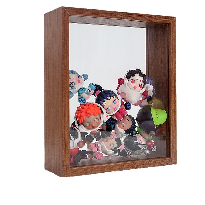 Picture of Double-Sided Transparent Hollow Photo Frame Wholesale Bubble Mart Blind Box Storage Three-Dimensional Display Table Display Box Picture Frame